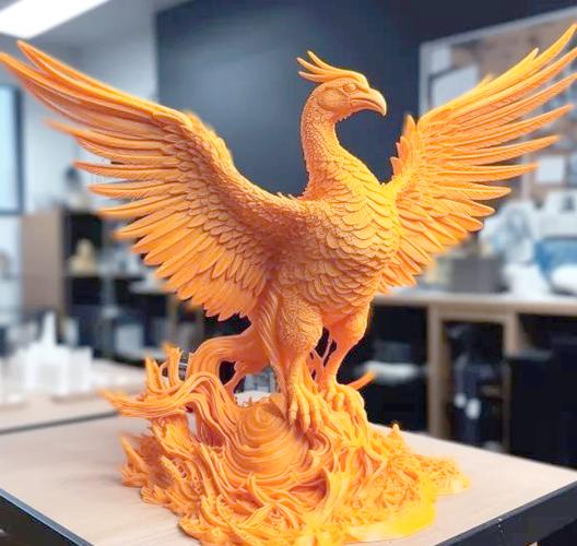 3D printed phoenix sculpture