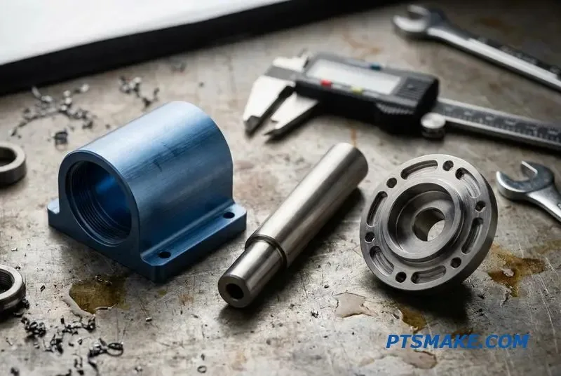 Custom CNC machined humanoid robot joint components with lightweight internal structures