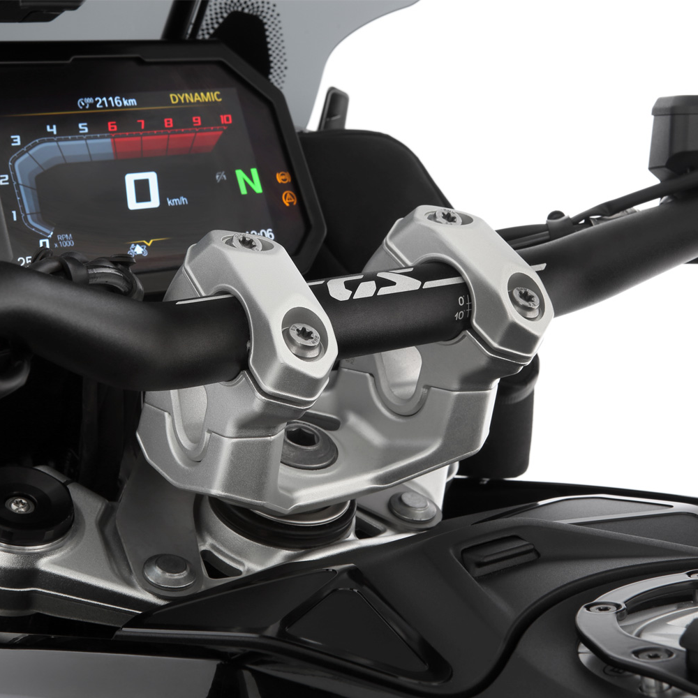 Handlebar Riser Installed on Motorcycle
