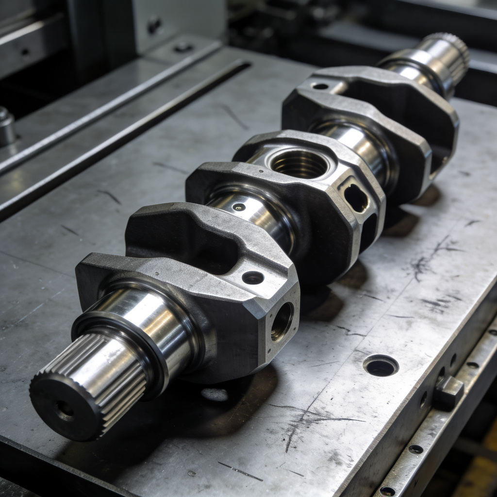CNC Turning Automotive Crankshaft Part