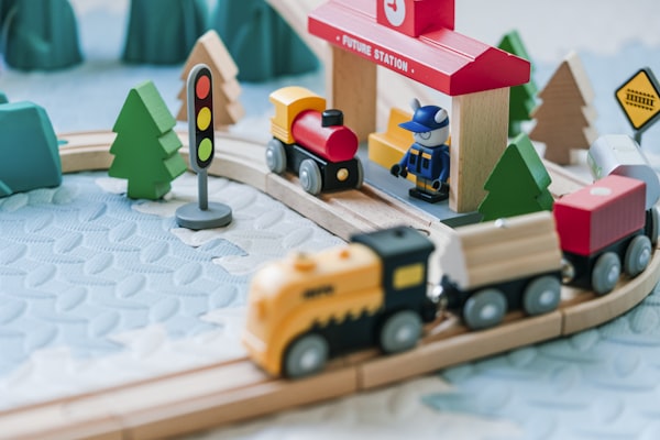 Wooden toy wheels for Montessori and educational toys