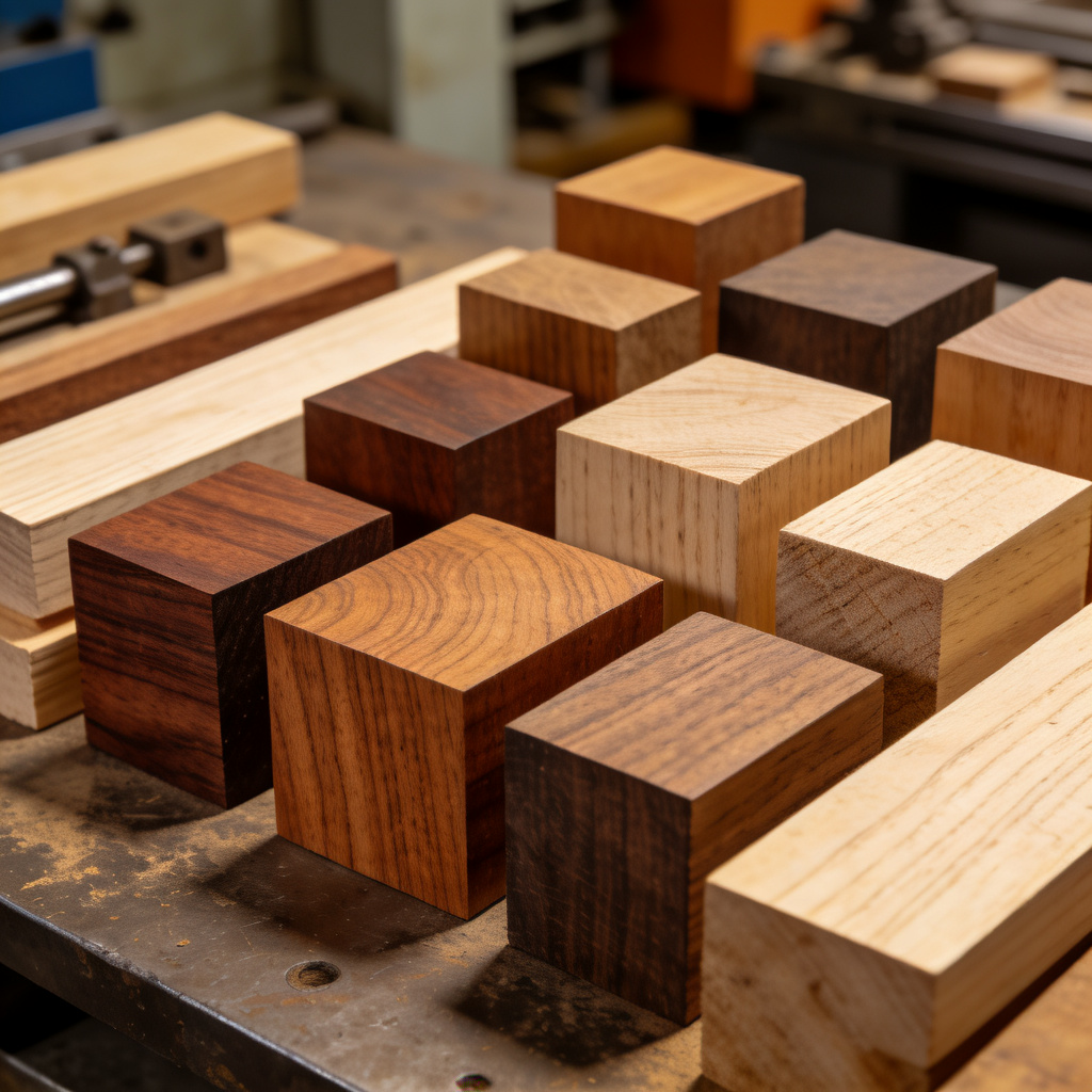 Wood material selection for CNC turning