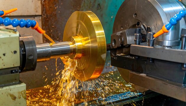 CNC turning brass machining process