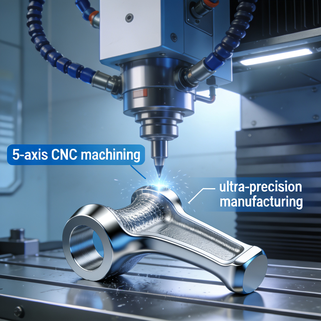 5-axis CNC machining medical implant