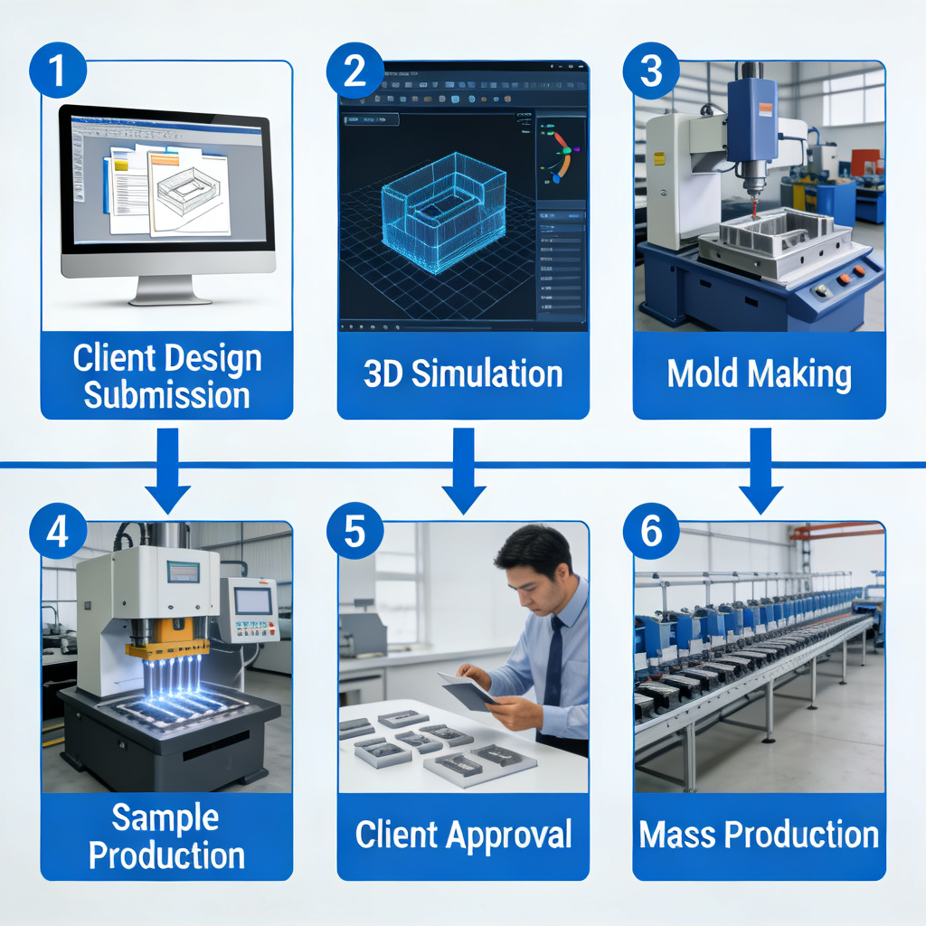 Custom automotive die casting process flow chart