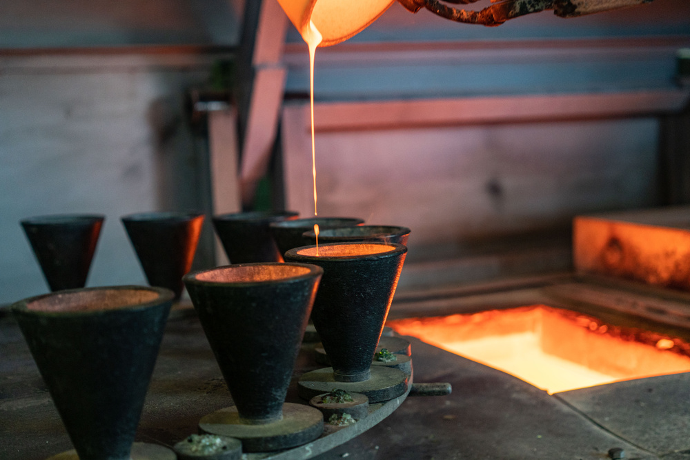 Casting process in foundry