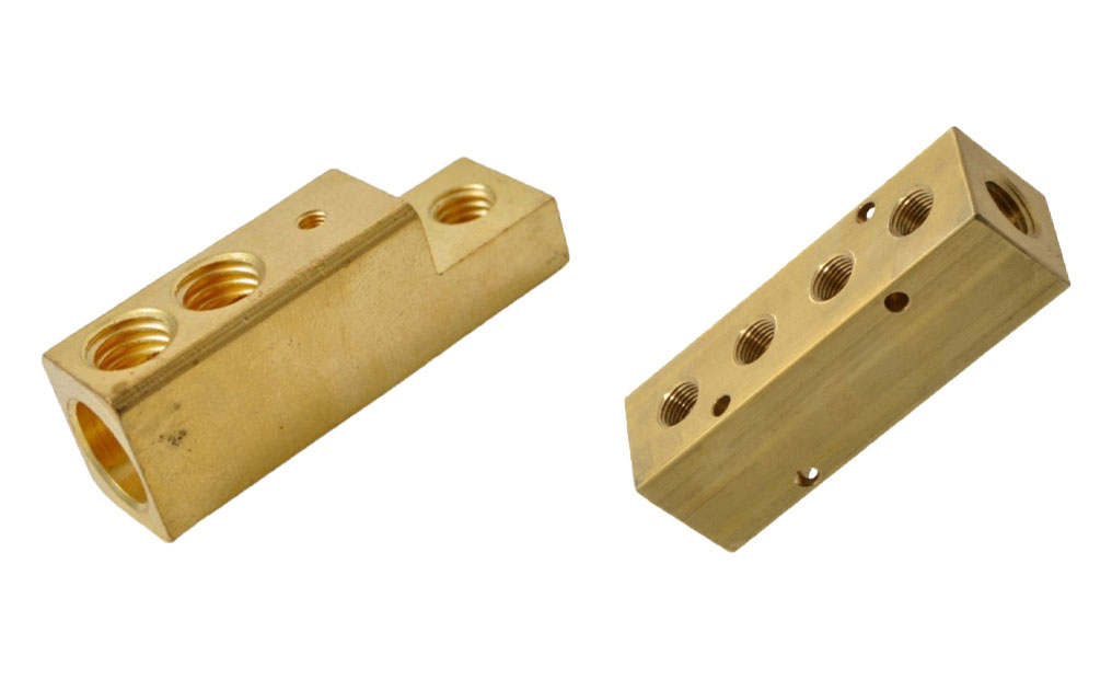 Brass electrical manifold parts
