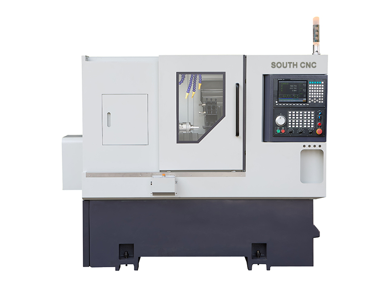 CNC lathe turning stainless steel shaft