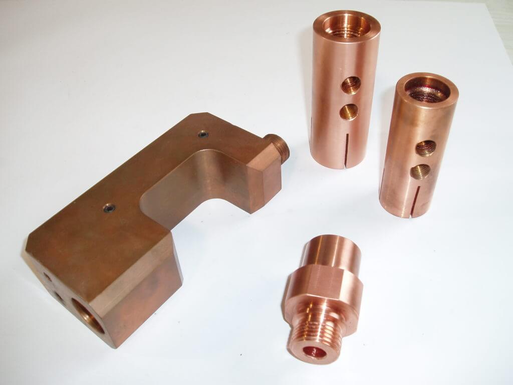 Custom Precision Machined Copper Parts