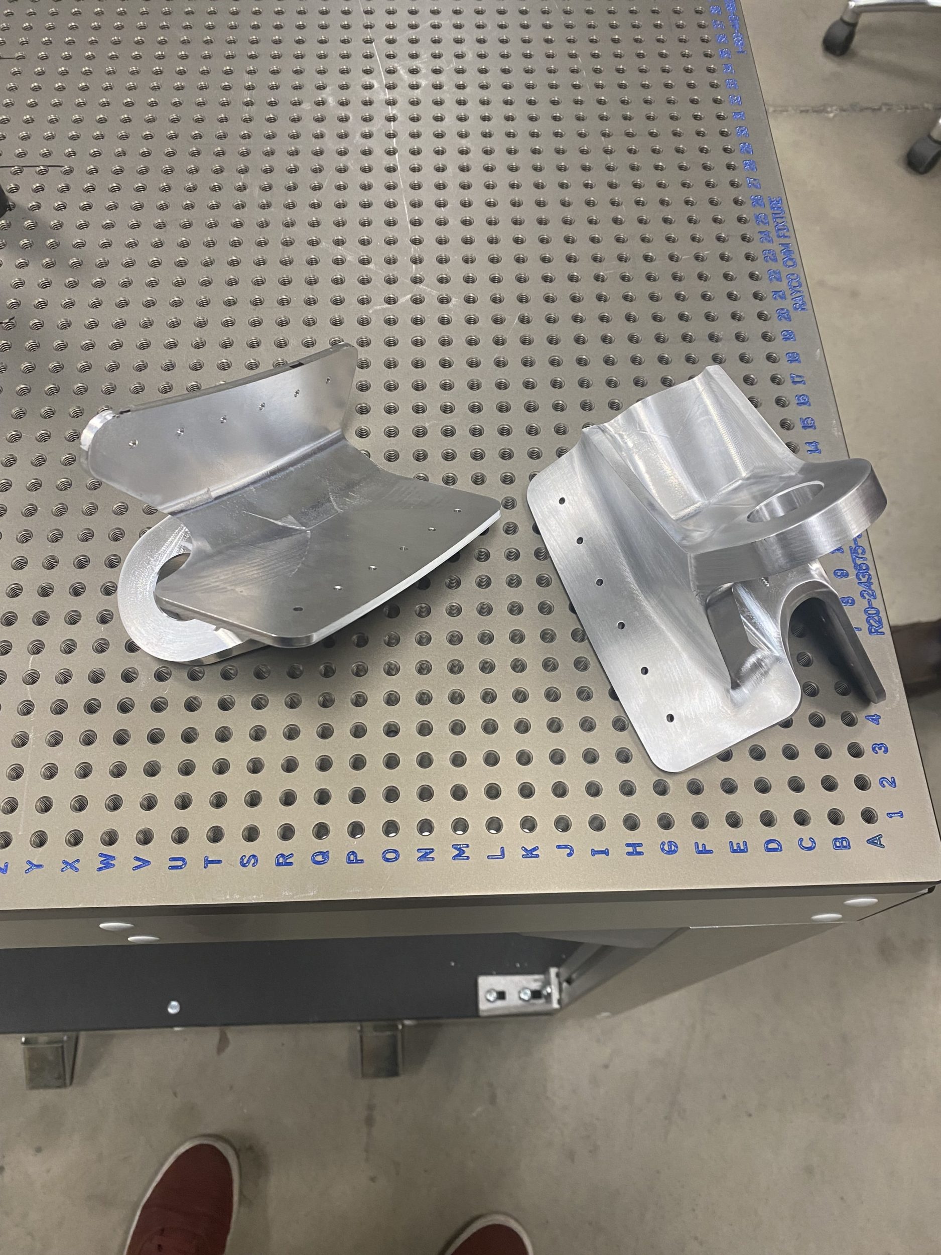 Aerospace aluminum precision brackets