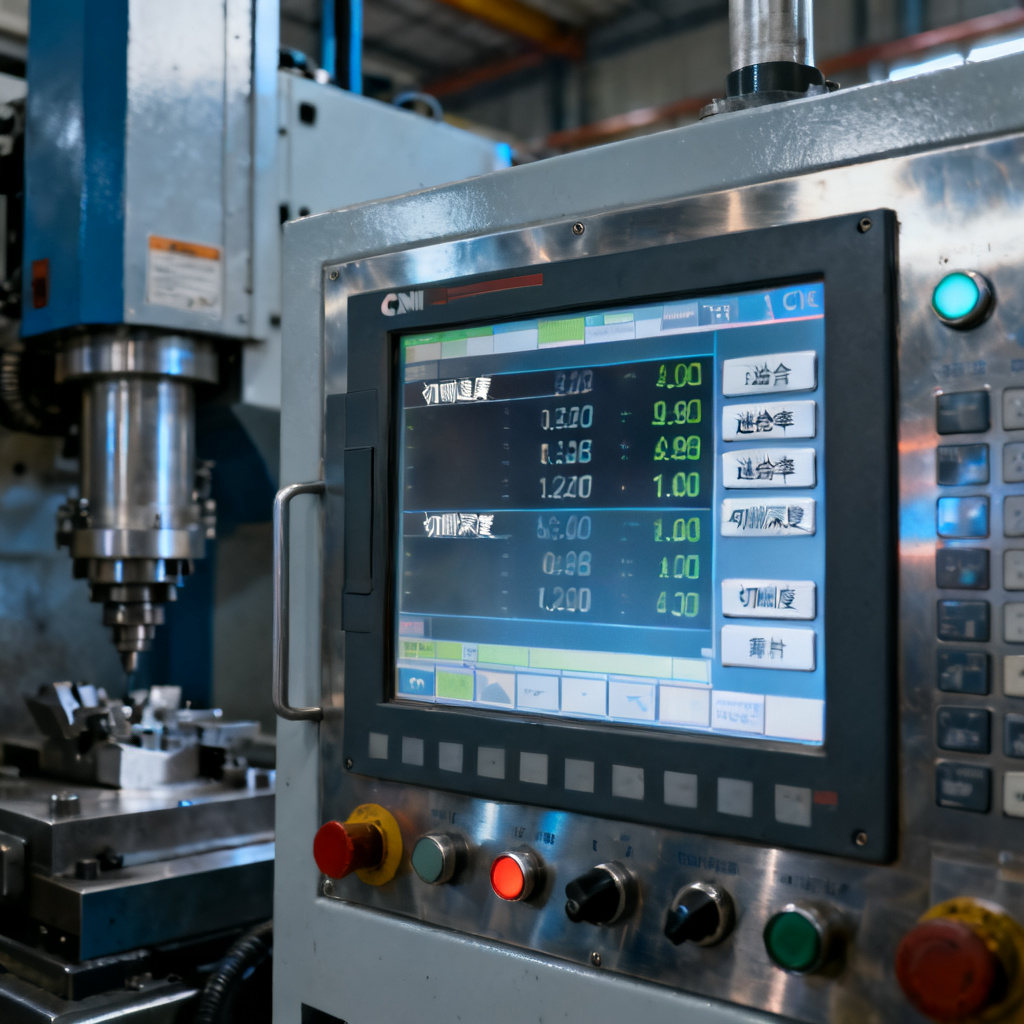 CNC Machining Parameter Control Panel