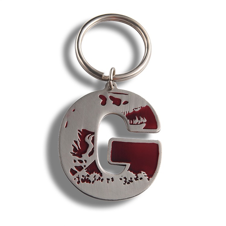 Custom metal key fob case with personalized engraving