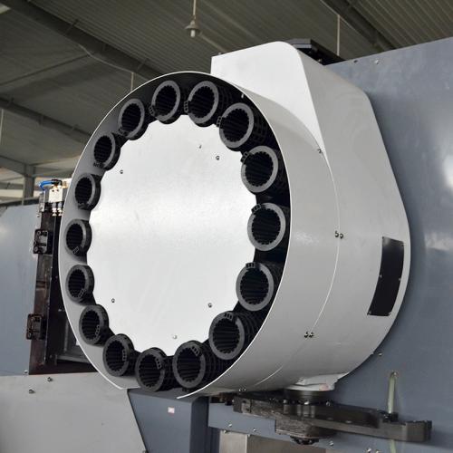 Automated CNC production line with robotic loading system