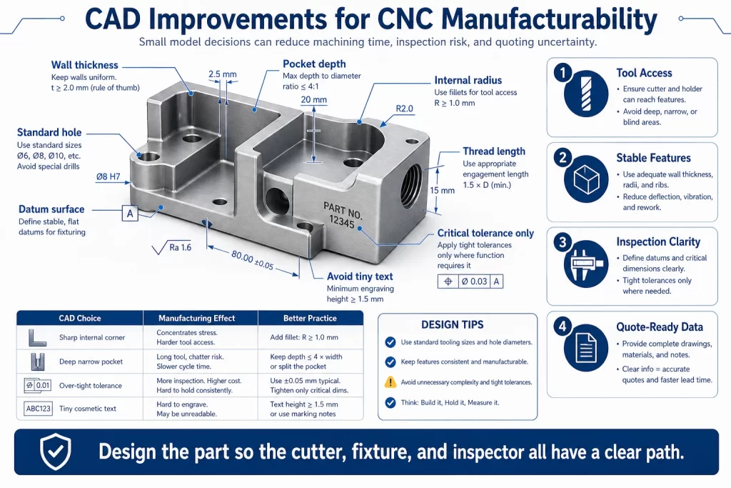 DFM design for manufacturability CAD improvements