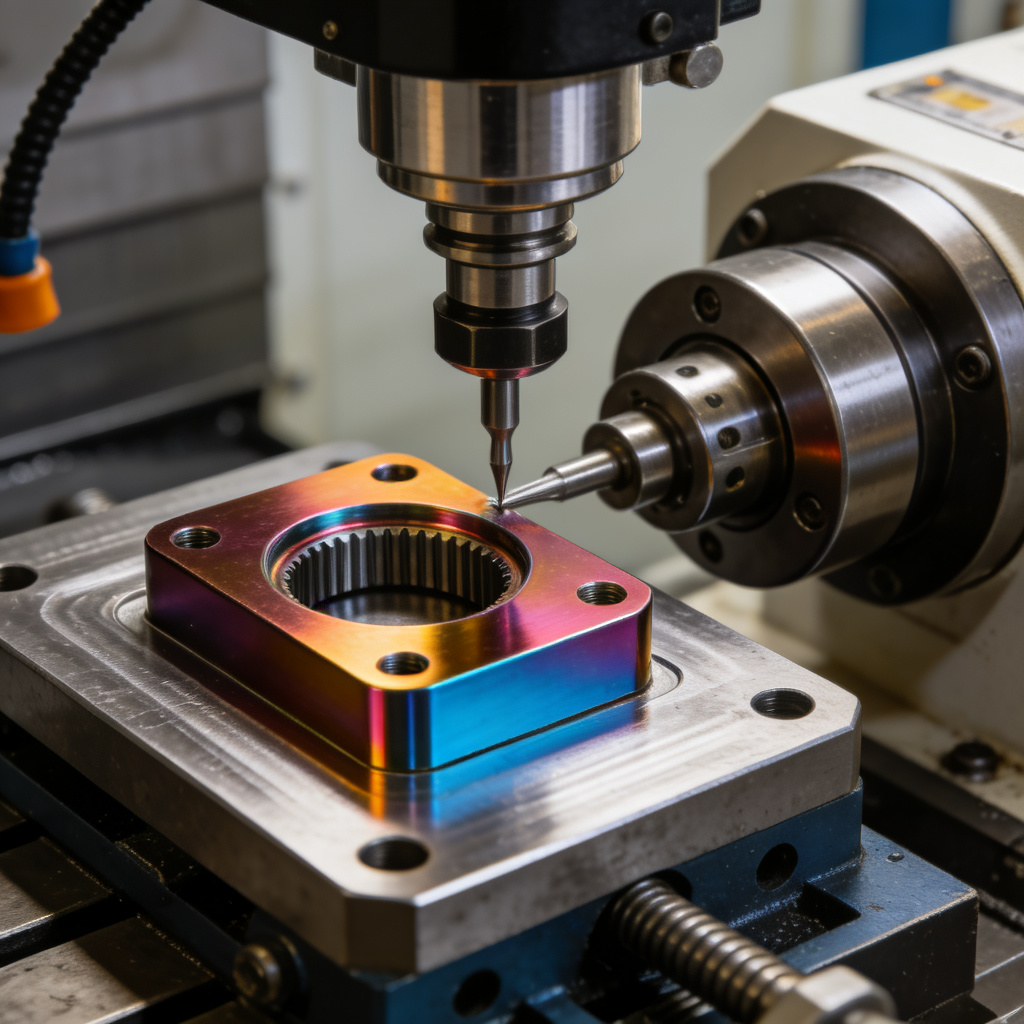 CNC machining process for anodized aluminum parts