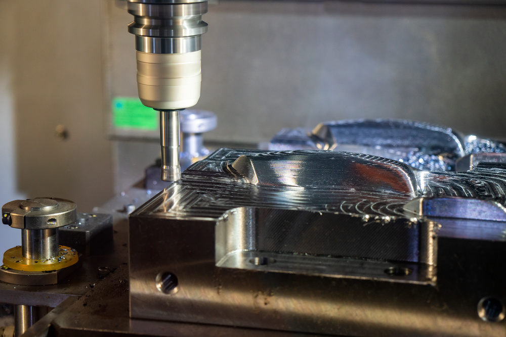 CNC machining of injection mold parts