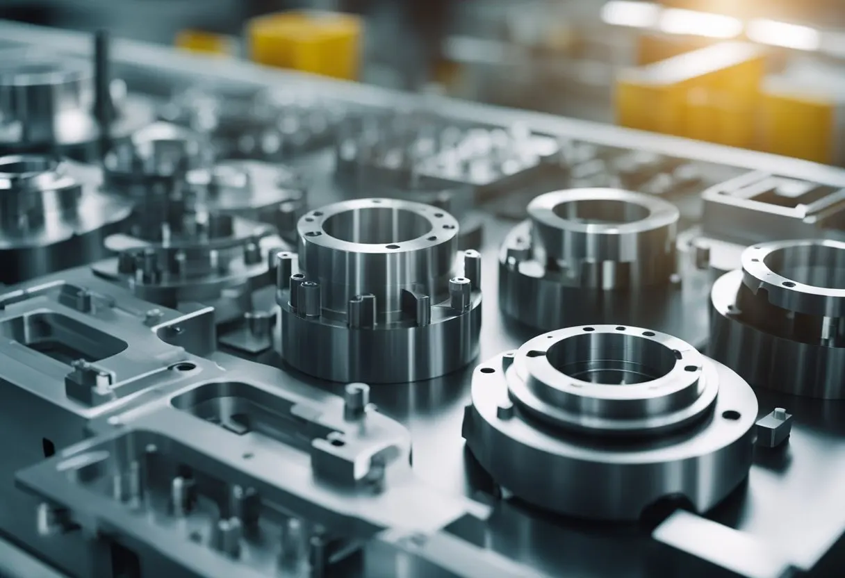 Injection mold components arranged for assembly