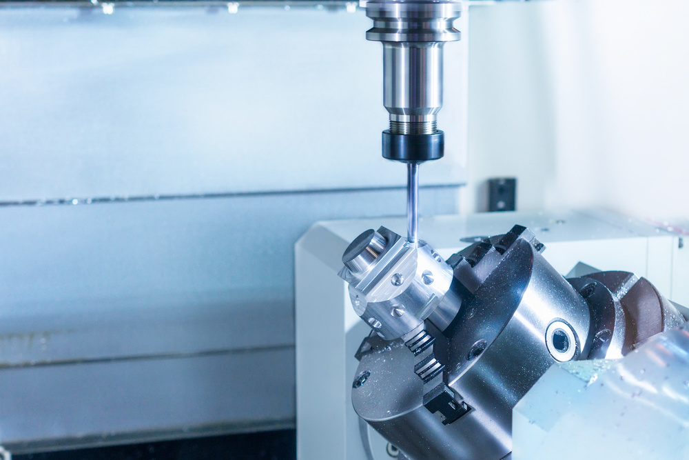 CNC contour milling operation