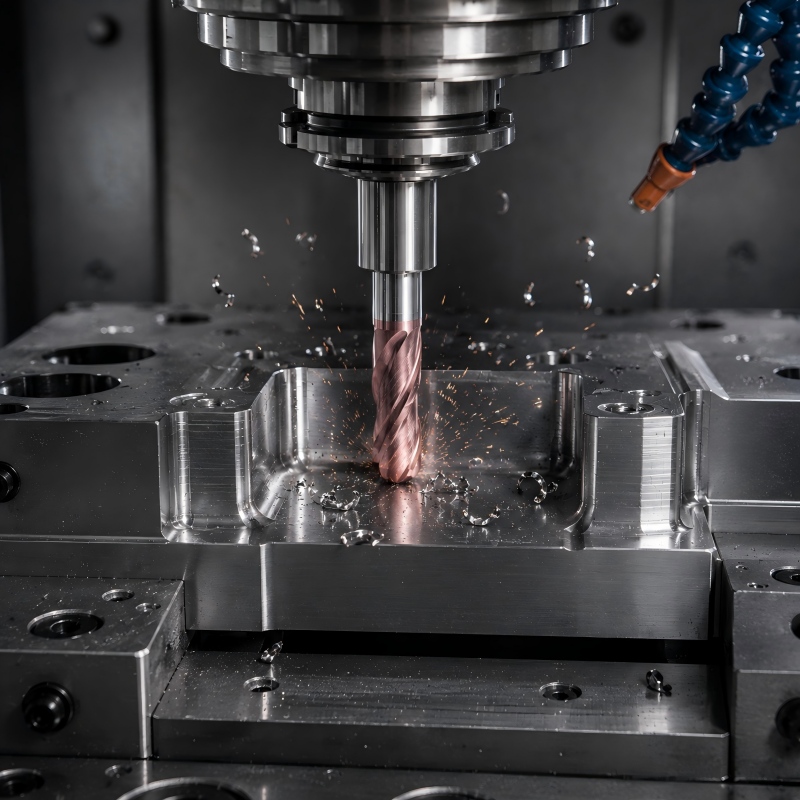 Hardened steel CNC machining process