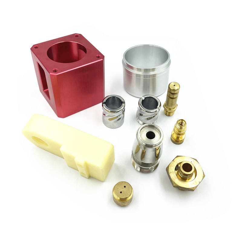 CNC machining material samples metal plastic