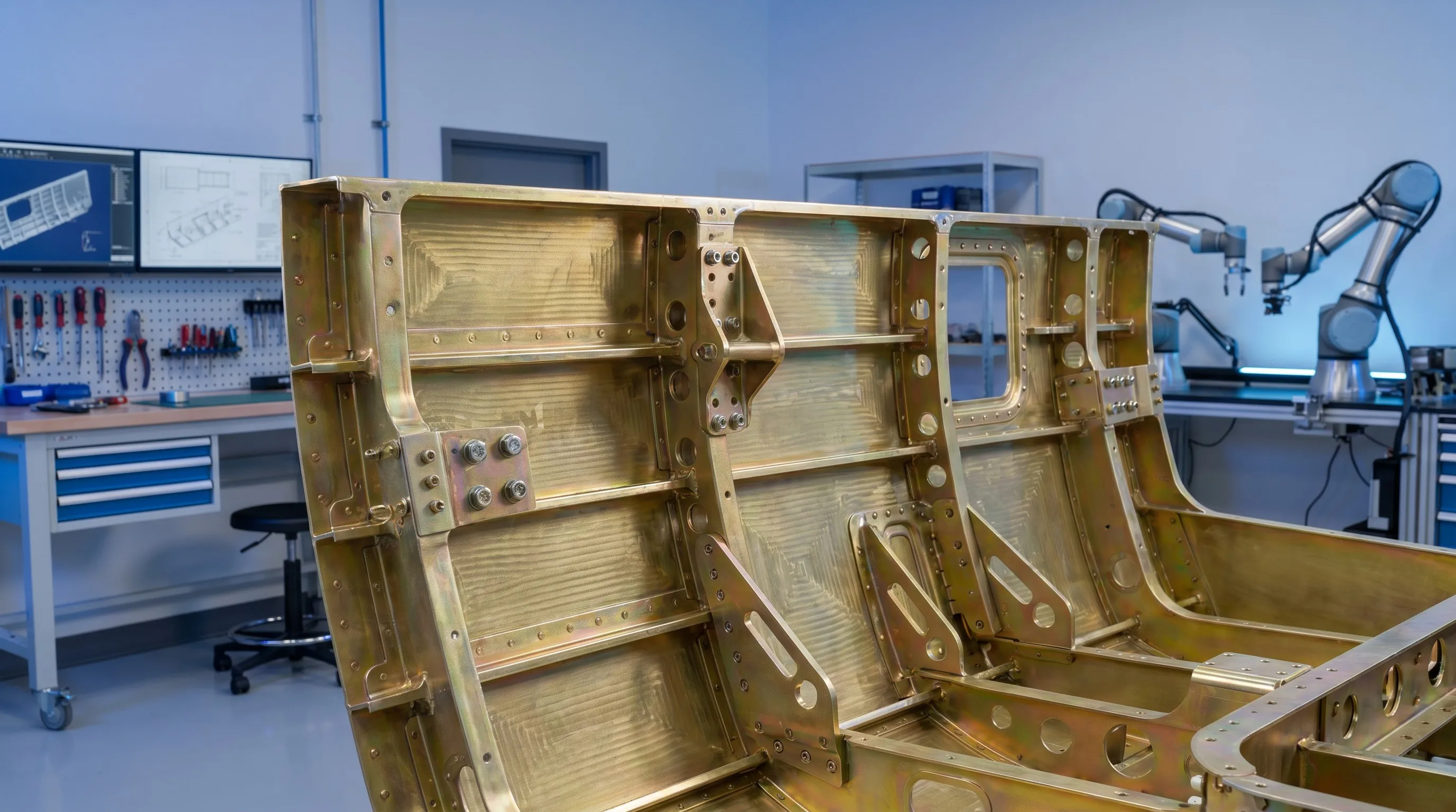 Aerospace aluminum CNC machined structural components