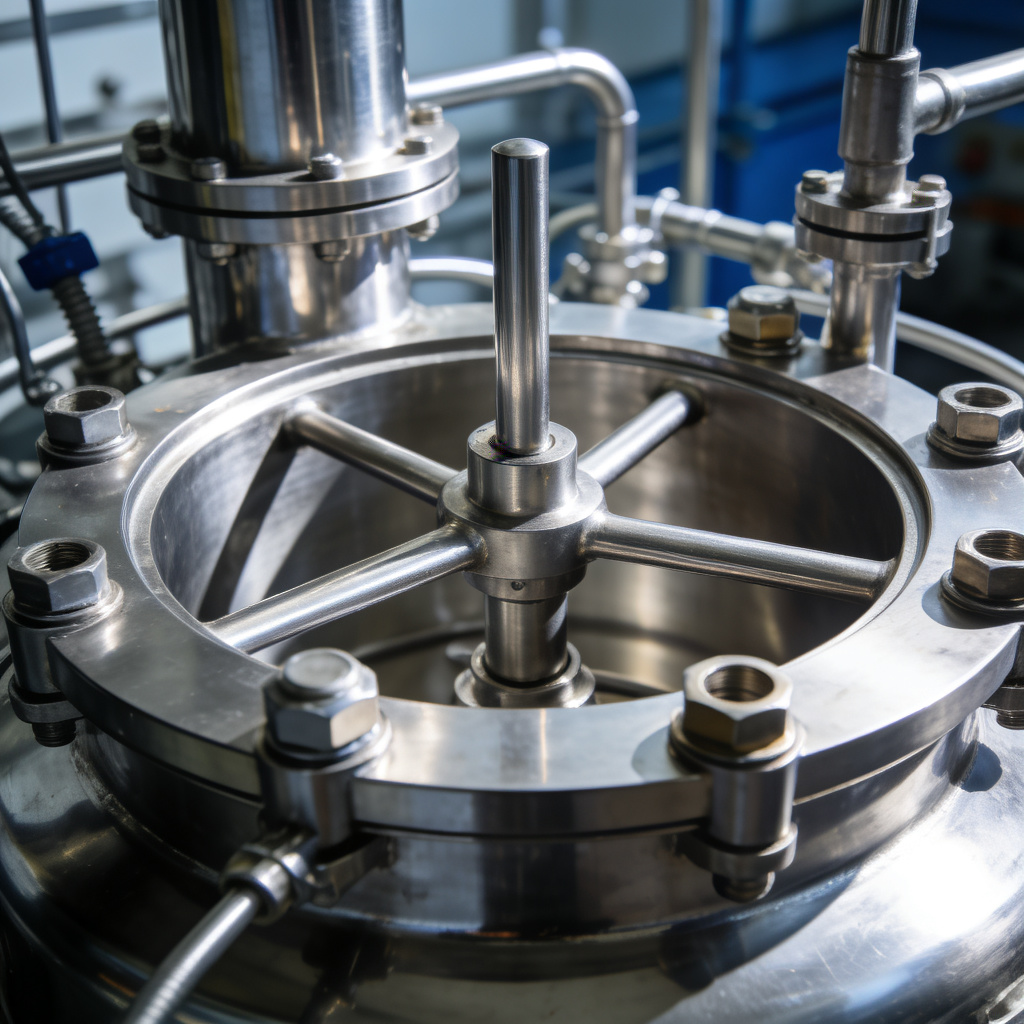 Titanium chemical reactor flange