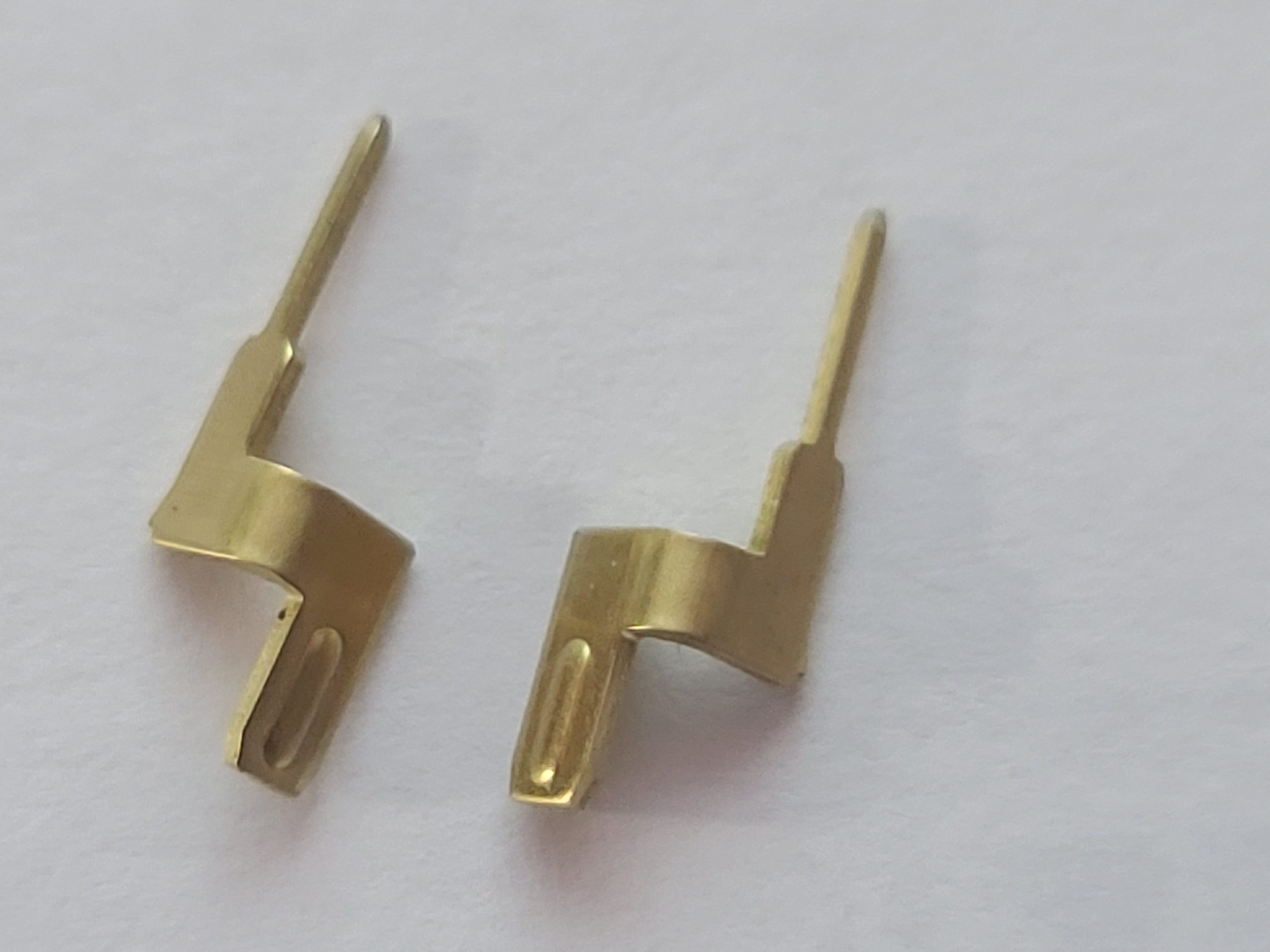 Electrical brass connector terminals