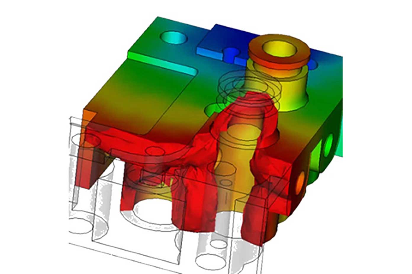Mold Flow Simulation Temperature Analysis