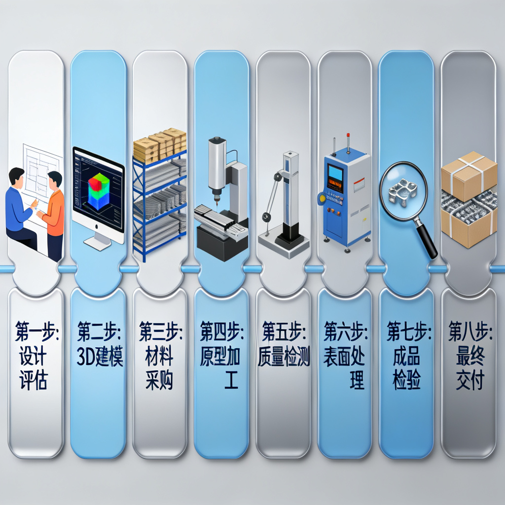 Aluminum Prototype Machining Customization Process Flowchart