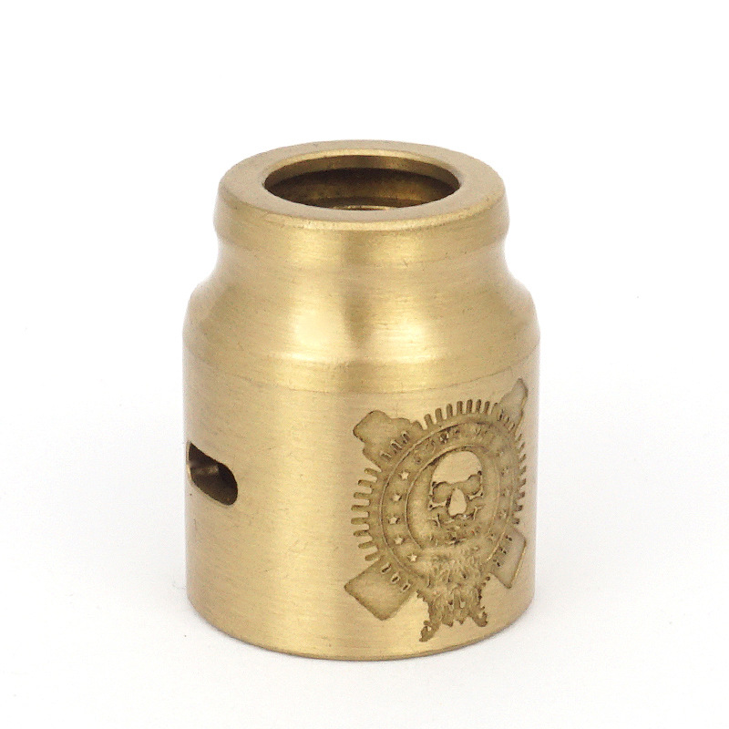 Precision brass CNC prototype with intricate details and mechanical features