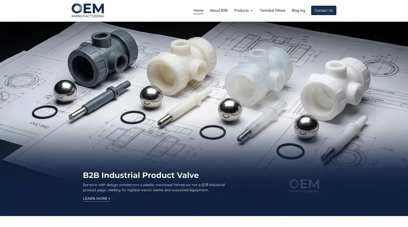 OEM Plastic Ball Valve Components for Fluid Control Systems