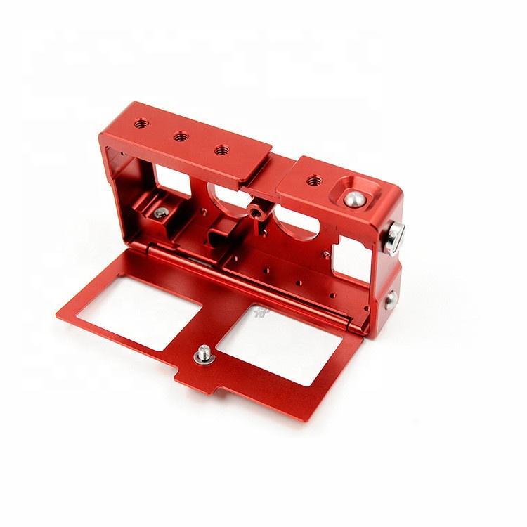 Anodized aluminum CNC machined part