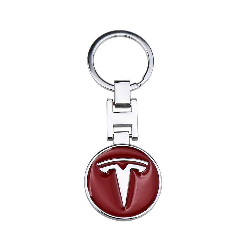 Tesla key fob case with red logo
