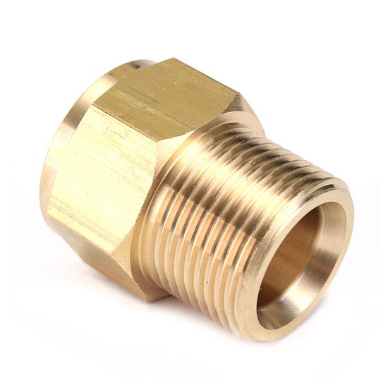 CNC machined brass pneumatic threaded fitting