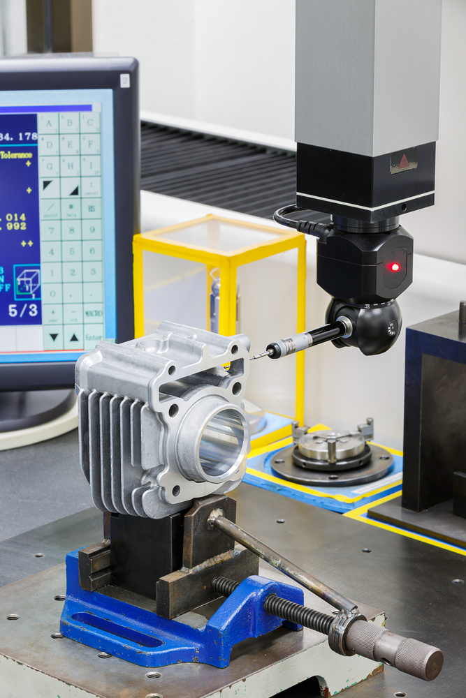 CMM quality inspection for CNC machined parts
