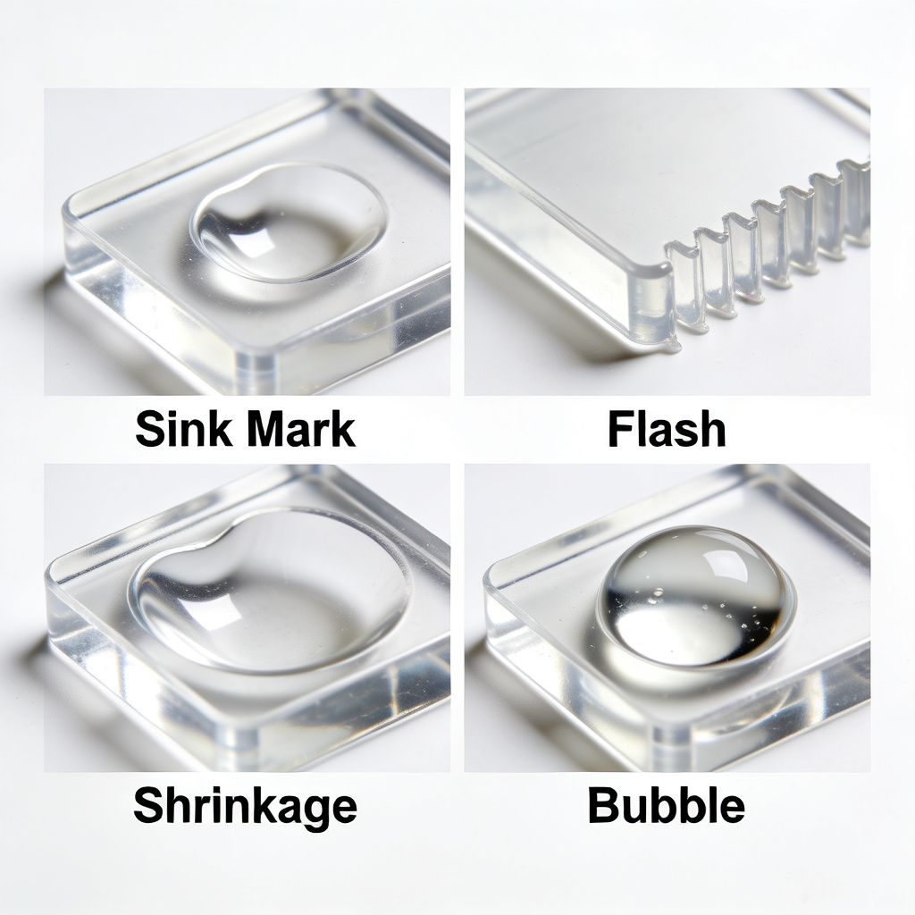 Sink mark close up detail