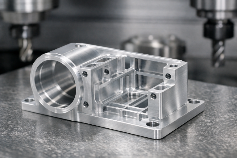 Precision CNC machined thin wall aluminum part