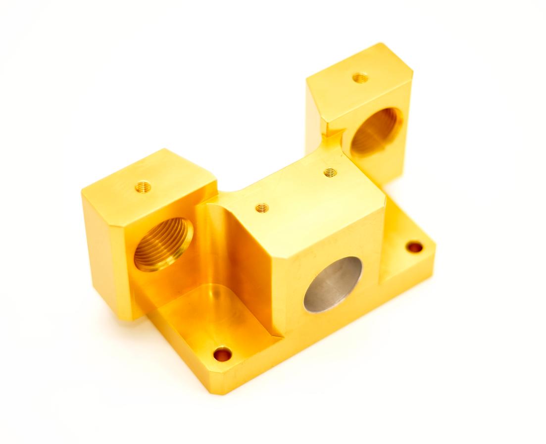 Gold precision aluminum parts